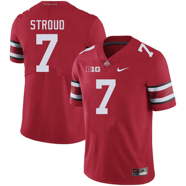 #7 C.J. Stroud Ohio State Buckeyes Jerseys Football Stitched-Red